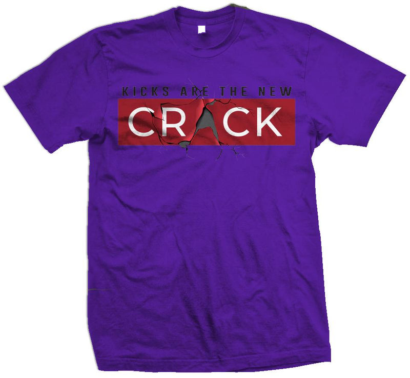 Kicks Are The New Crack - Concord Purple T-Shirt T-Shirt Million Dolla Motive 