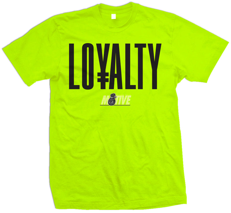Loyalty - Volt Yellow T-Shirt T-Shirt Million Dolla Motive 