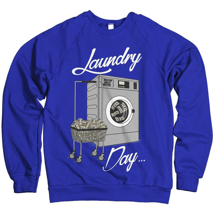 Laundry Day - Royal Blue Crewneck Sweatshirt