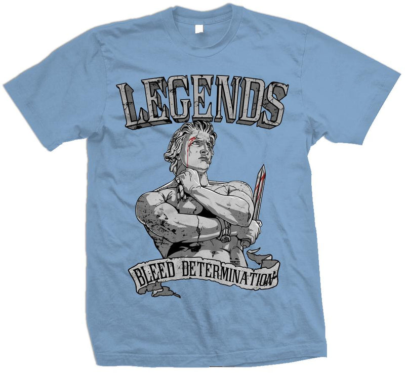 Legends Bleed Determination - University Blue T-Shirt T-Shirt Million Dolla Motive 