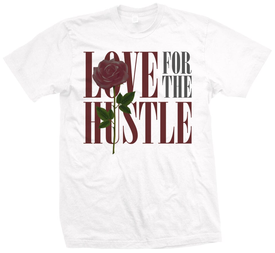 Love for the Hustle - White T-Shirt – Million Dolla Motive