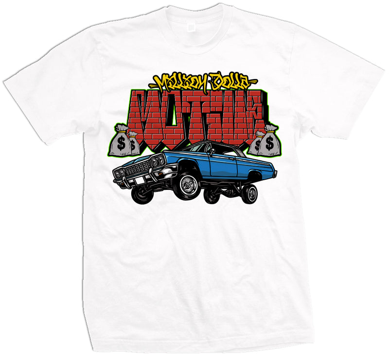 Lowrider Millistyle - White T-Shirt T-Shirt Million Dolla Motive 