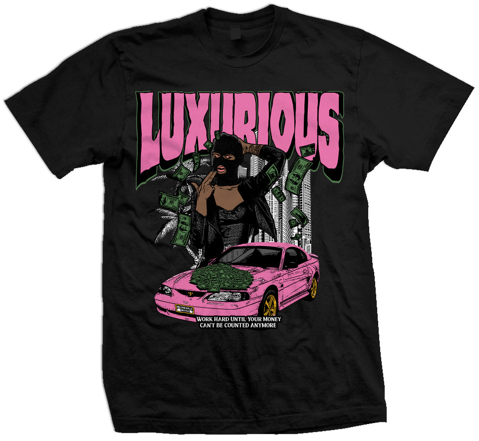 Luxurious Bandit Black T Shirt Million Dolla Motive