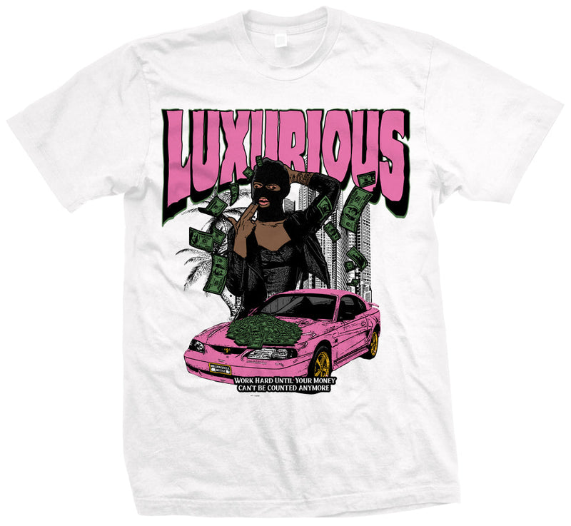 Luxurious Bandit - White T-Shirt T-Shirt Million Dolla Motive 