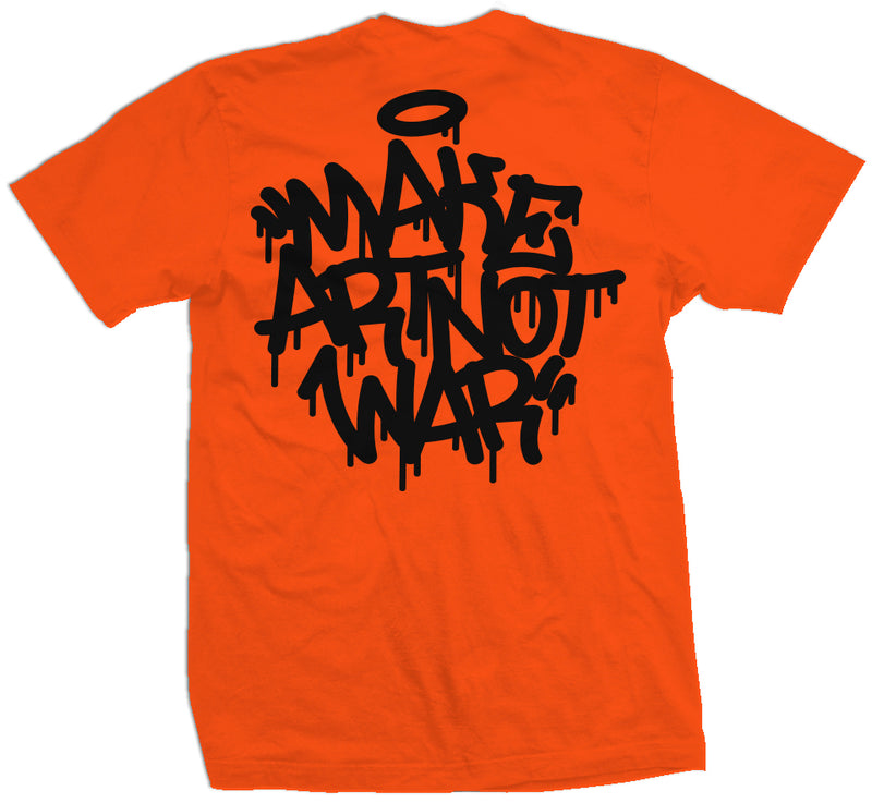 Make Art Not War - Orange T-Shirt T-Shirt Million Dolla Motive 