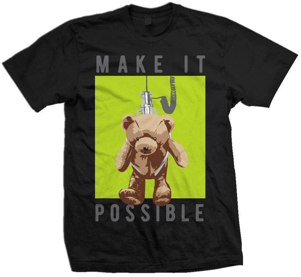 
                  
                    Make It Possible - Volt on Black T-Shirt
                  
                