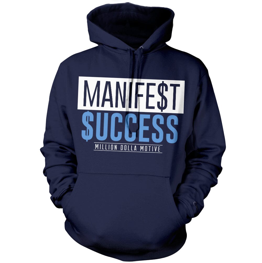 Manifest Success - Navy Hoodie Sweatshirt