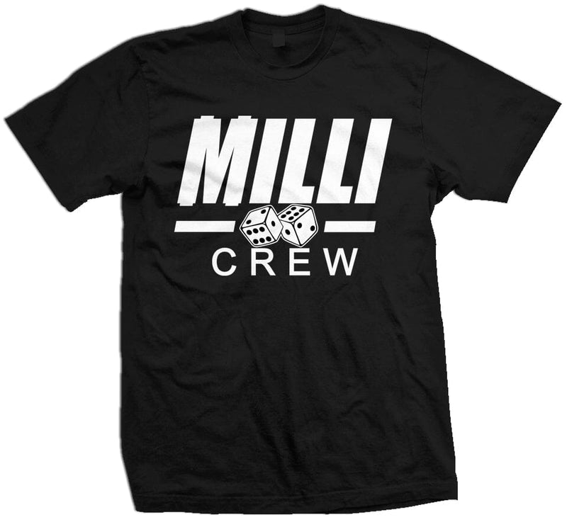 Milli Crew - Black T-Shirt T-Shirt Million Dolla Motive 