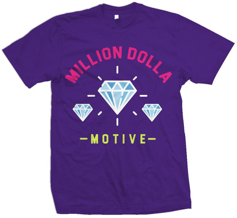 Million Dolla Diamonds - Purple T-Shirt T-Shirt Million Dolla Motive 