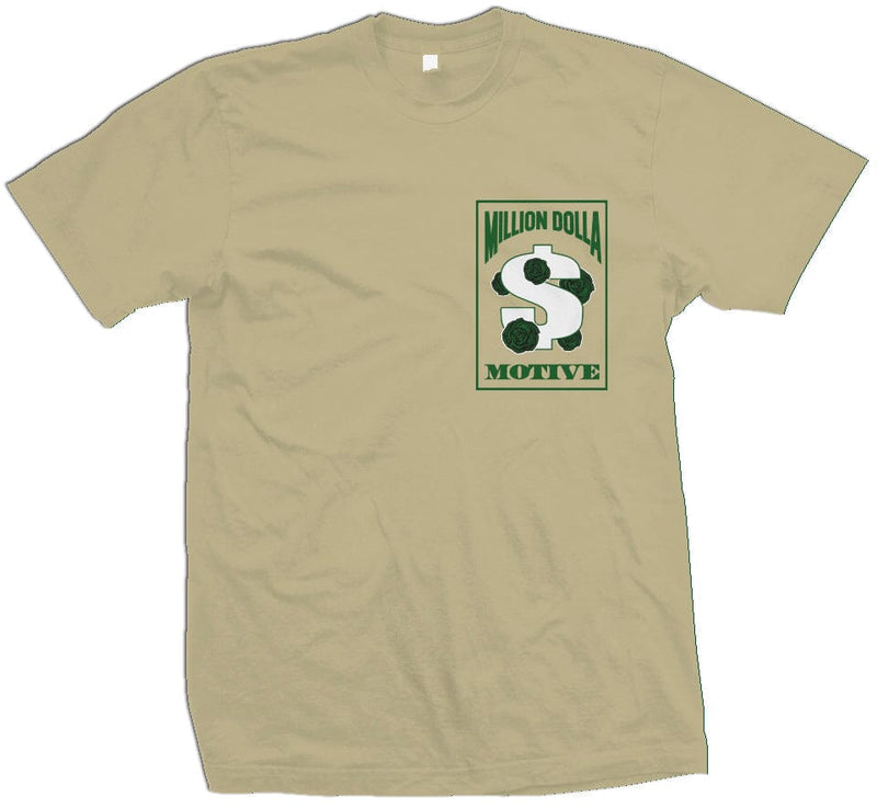 Million Dolla Motive Records - Khaki T-Shirt T-Shirt Million Dolla Motive 