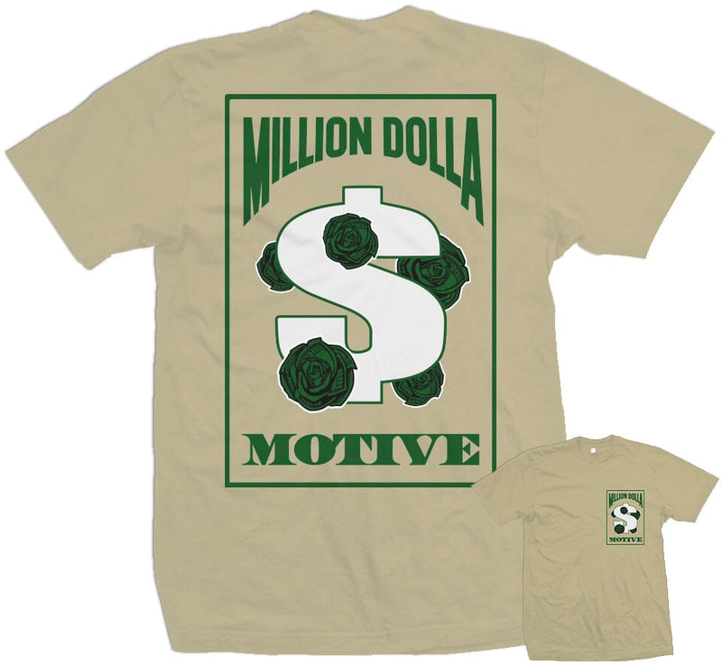 Million Dolla Motive Records - Khaki T-Shirt T-Shirt Million Dolla Motive 
