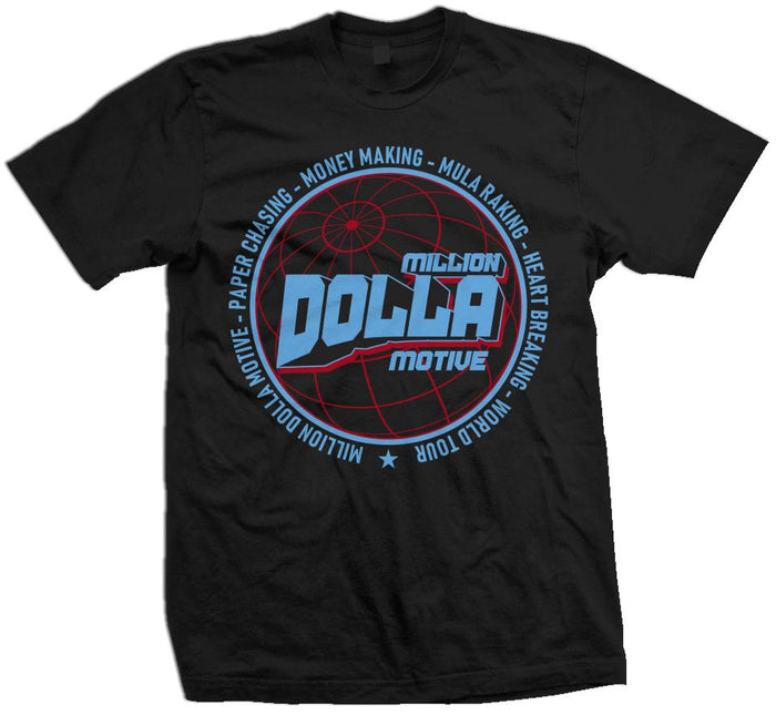 Million Dolla World Tour - Black T-Shirt