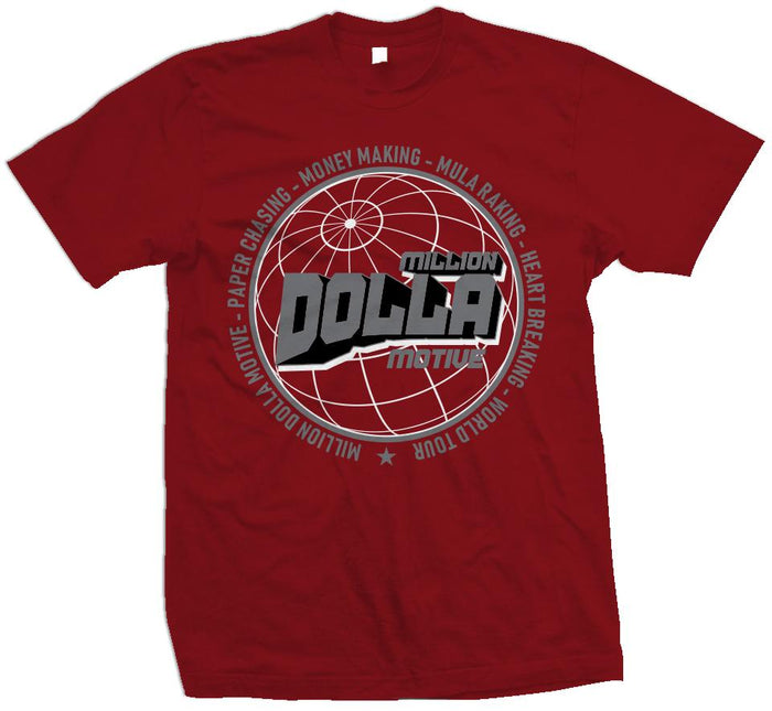 Million Dolla World Tour - Red T-Shirt