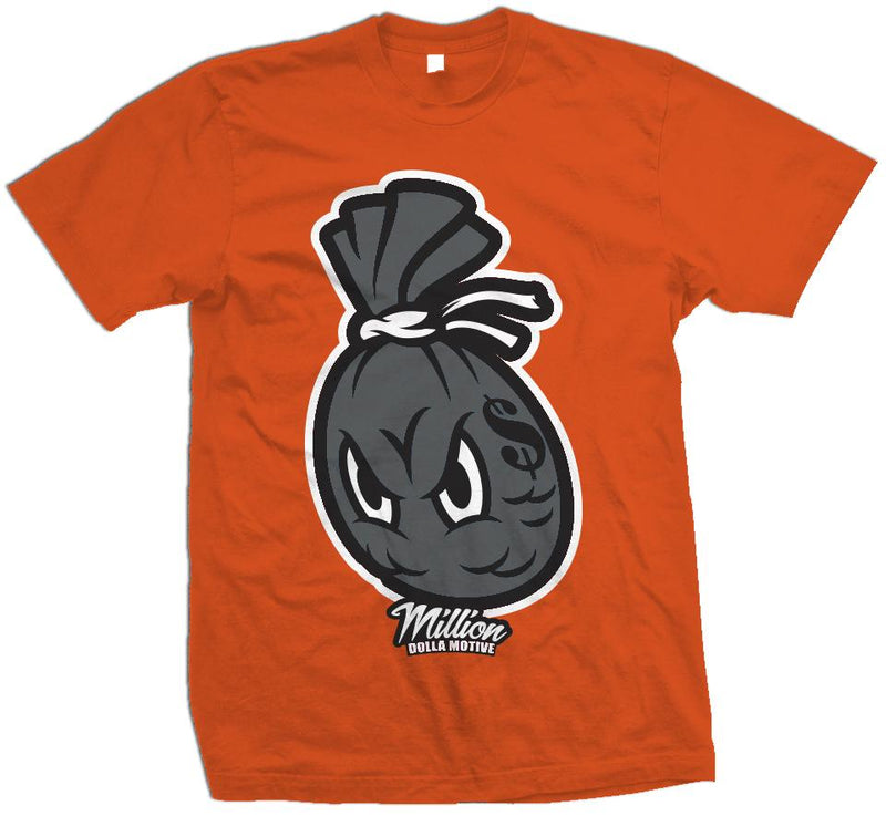 Money Bag - Orange T-Shirt T-Shirt Million Dolla Motive 