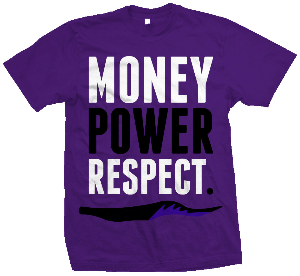 Money Power Respect - Purple T-Shirt