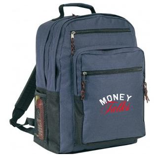 Money Talks - Navy Backpack