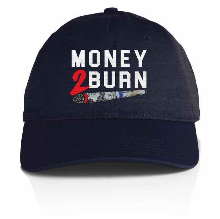 Money 2 Burn - Navy Blue Dad Hat