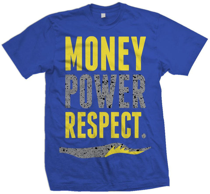 Money Power Respect - Royal Blue T-Shirt - Million Dolla Motive