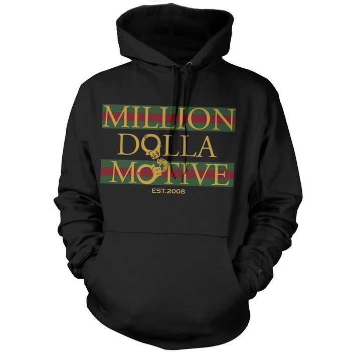 Money and Cuffs - Black Hoodie Sweatshirt - Million Dolla Motive
