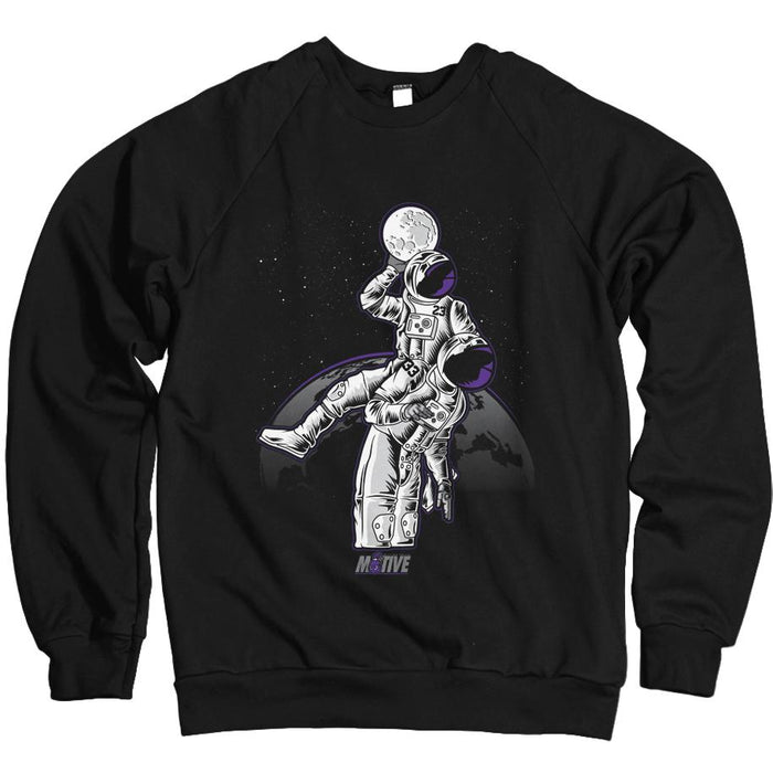 Moonman Dunk - Black Crewneck Sweatshirt