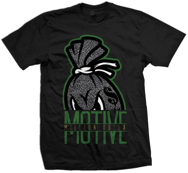 Motive In The Bag Elephant Print - Black T-Shirt T-Shirt Million Dolla Motive 
