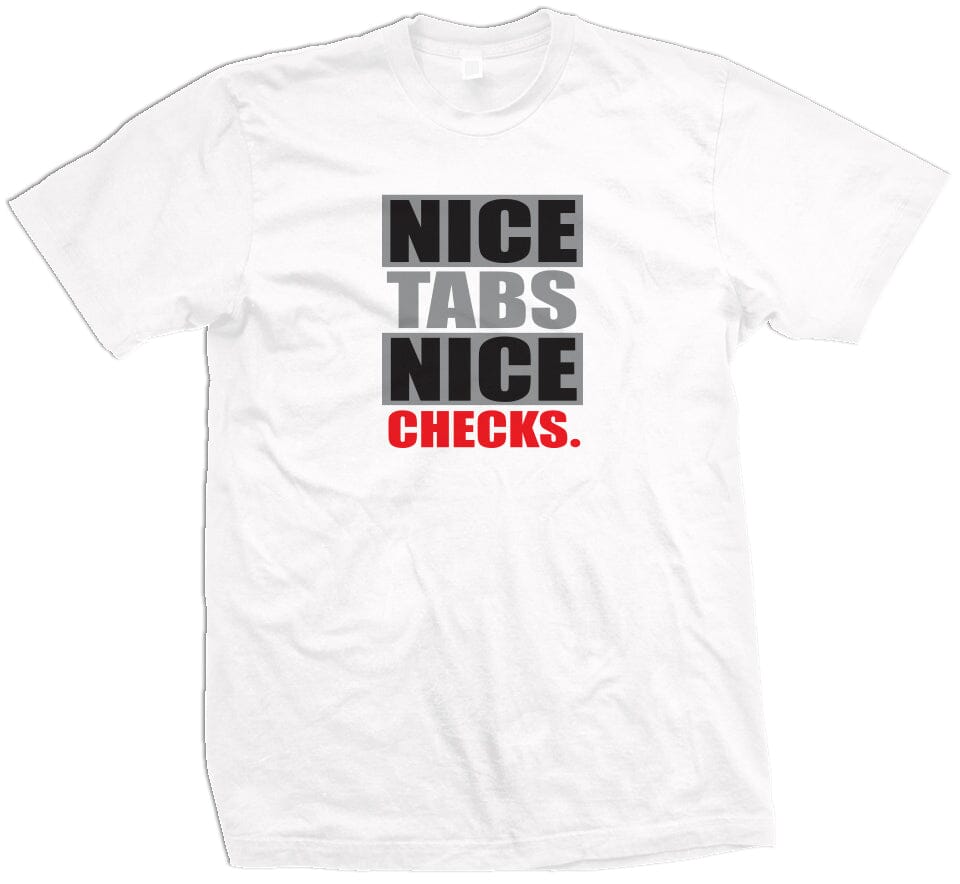 
                  
                    Nice Tabs Nice Checks - White T-Shirt
                  
                