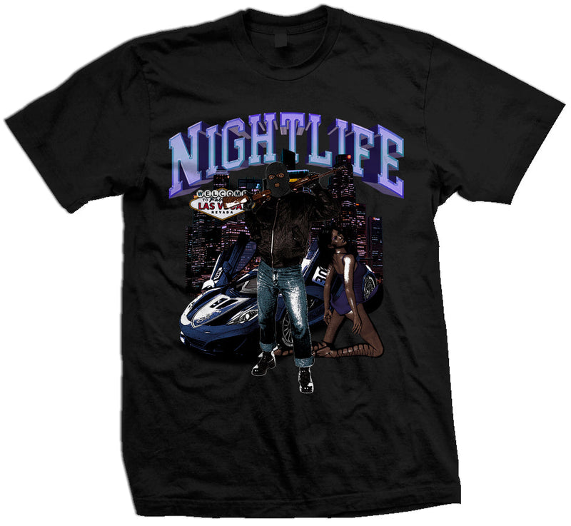 Nightlife - Black T-Shirt T-Shirt Million Dolla Motive 