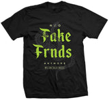 No Fake Friends (Glow In The Dark) - Black T-Shirt