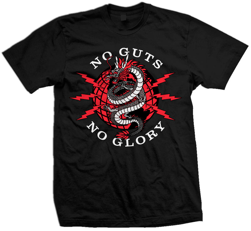 No Guts No Glory - Black T-Shirt T-Shirt Million Dolla Motive 