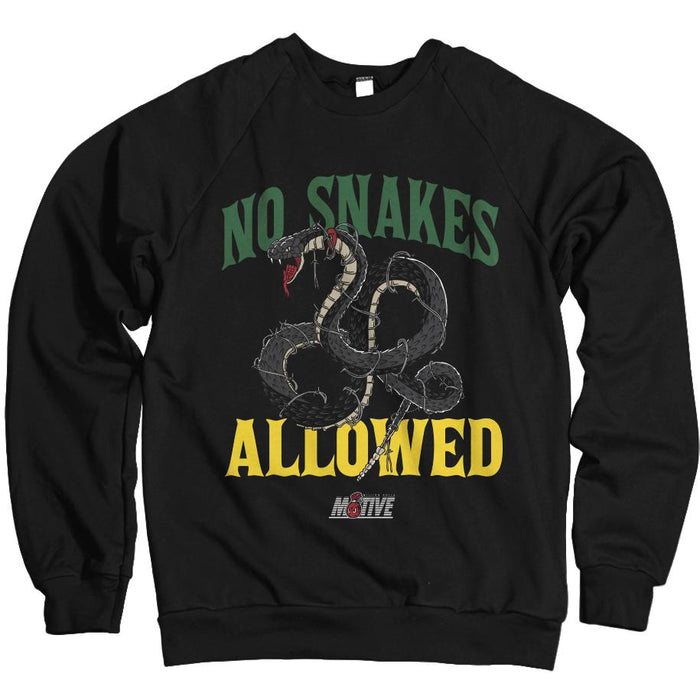 No Snakes Allowed - Black Crewneck Sweatshirt