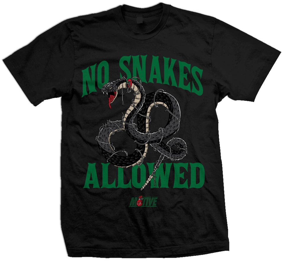 No Snakes Allowed - Black T-Shirt