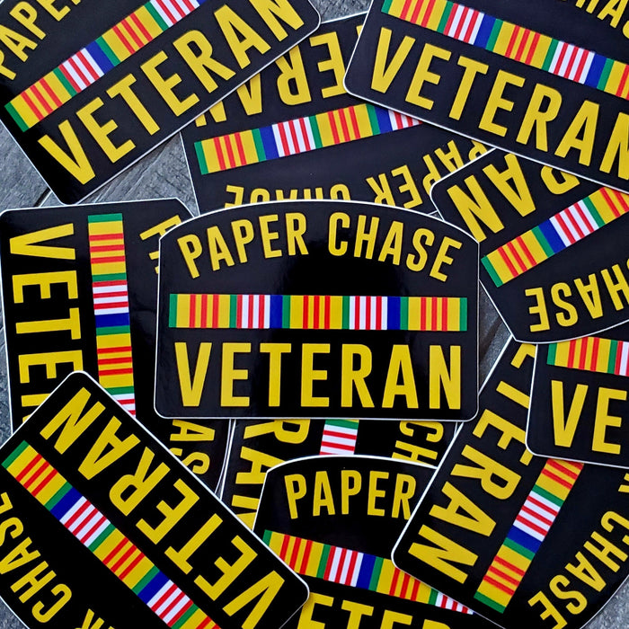 Paper Chase Veteran Sticker
