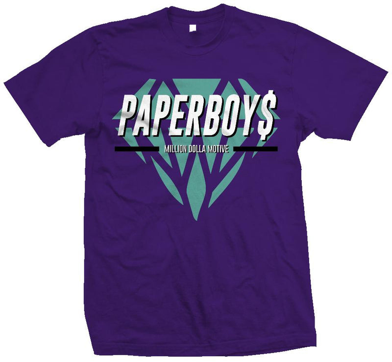 Paperboys Diamond - Purple T-Shirt T-Shirt Million Dolla Motive 