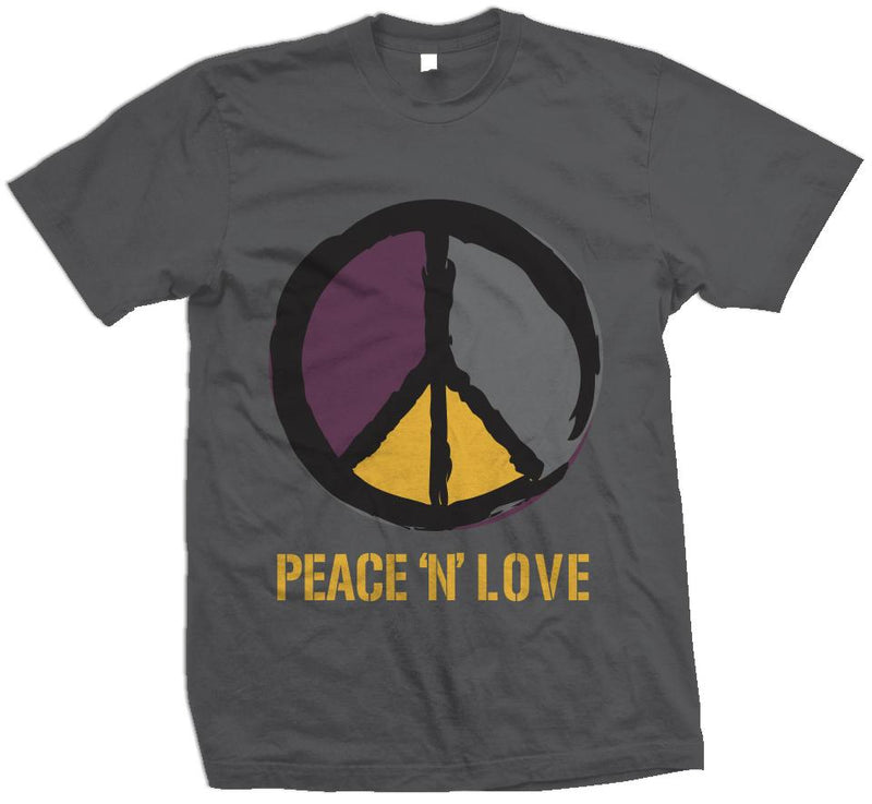 Peace N Love - Dark Grey T-Shirt T-Shirt Million Dolla Motive 