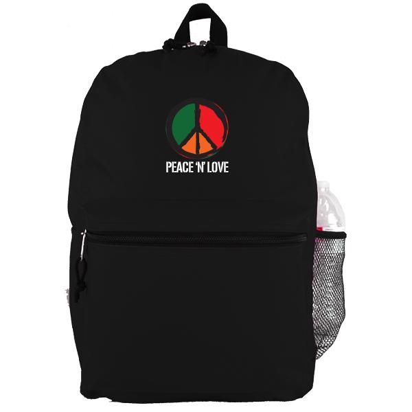 Peace N Love - Black Backpack