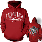 Relentless Hustle - Red Hoodie Sweatshirt