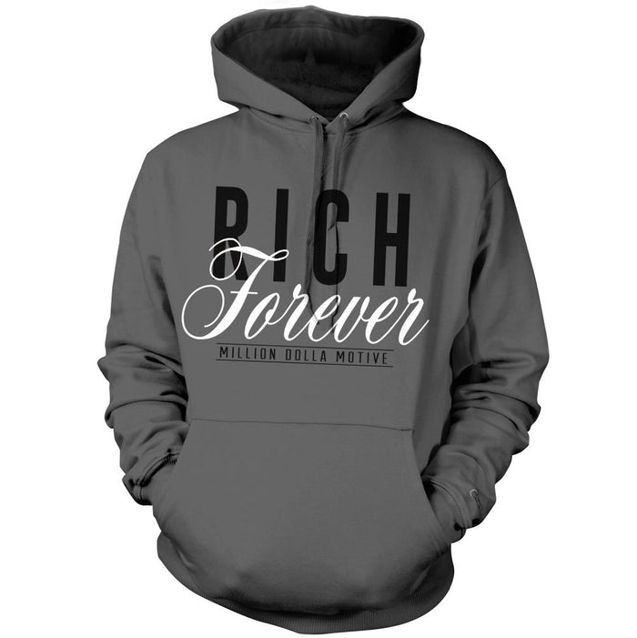 Rich Forever - Charcoal Grey Hoodie Sweatshirt