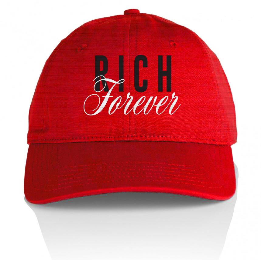 Rich Forever - Red Dad Hat