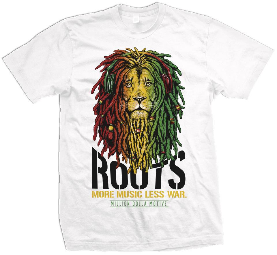 Roots Lion - White T-Shirt