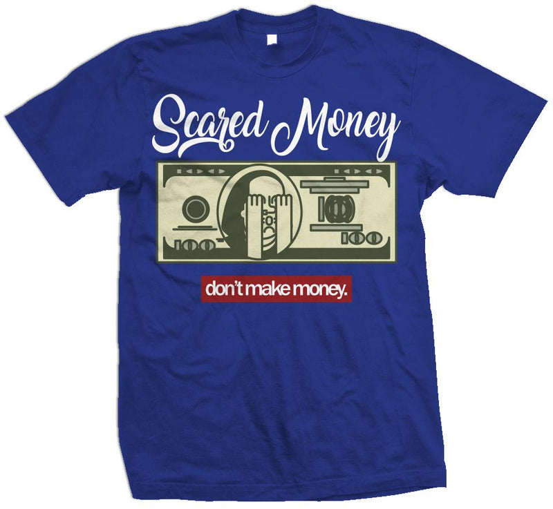 Scared Money Don't Make Money - Royal Blue T-Shirt T-Shirt Million Dolla Motive 