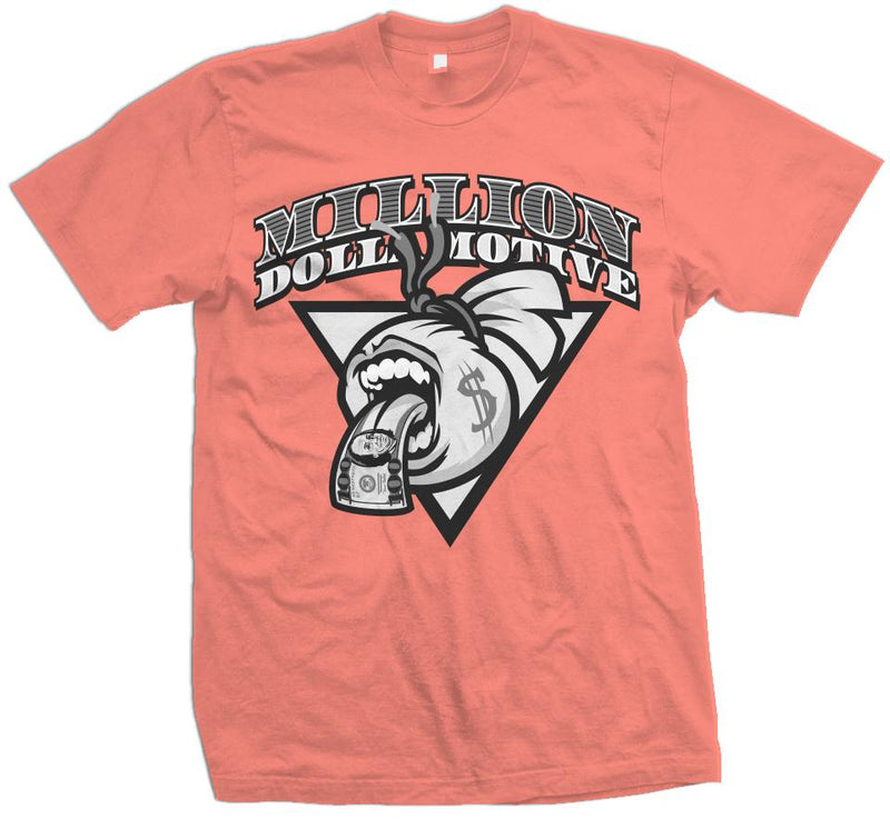 Screaming Money Bag - Infrared Coral T-Shirt T-Shirt Million Dolla Motive 