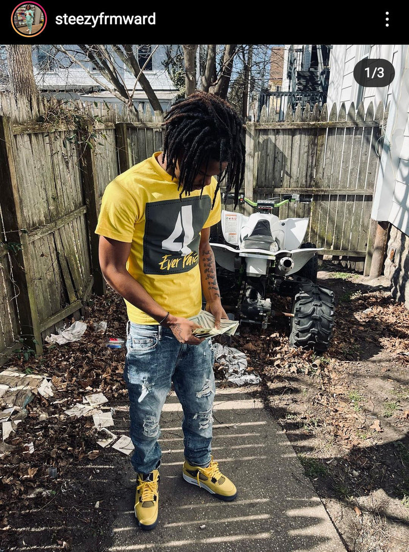 4 Ever Paid - Yellow T-Shirt T-Shirt Million Dolla Motive 