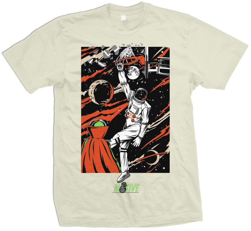 Shattered Backboard Dunk - Natural Sail T-Shirt T-Shirt Million Dolla Motive 