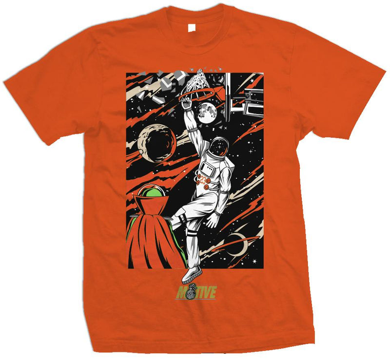 Shattered Backboard Dunk - Orange T-Shirt T-Shirt Million Dolla Motive 