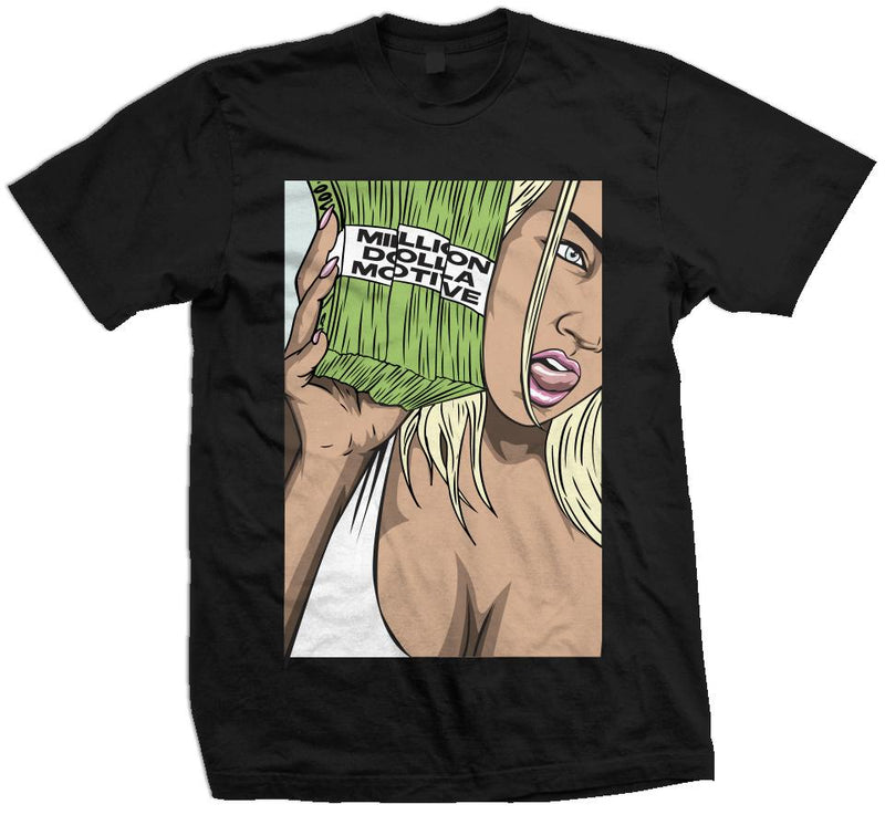 She's Talking Money - Black T-Shirt T-Shirt Million Dolla Motive 