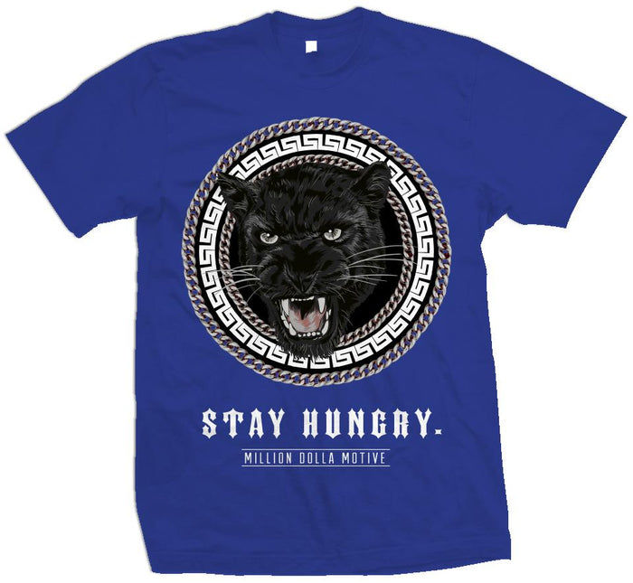Stay Hungry Panther - Royal Blue T-Shirt