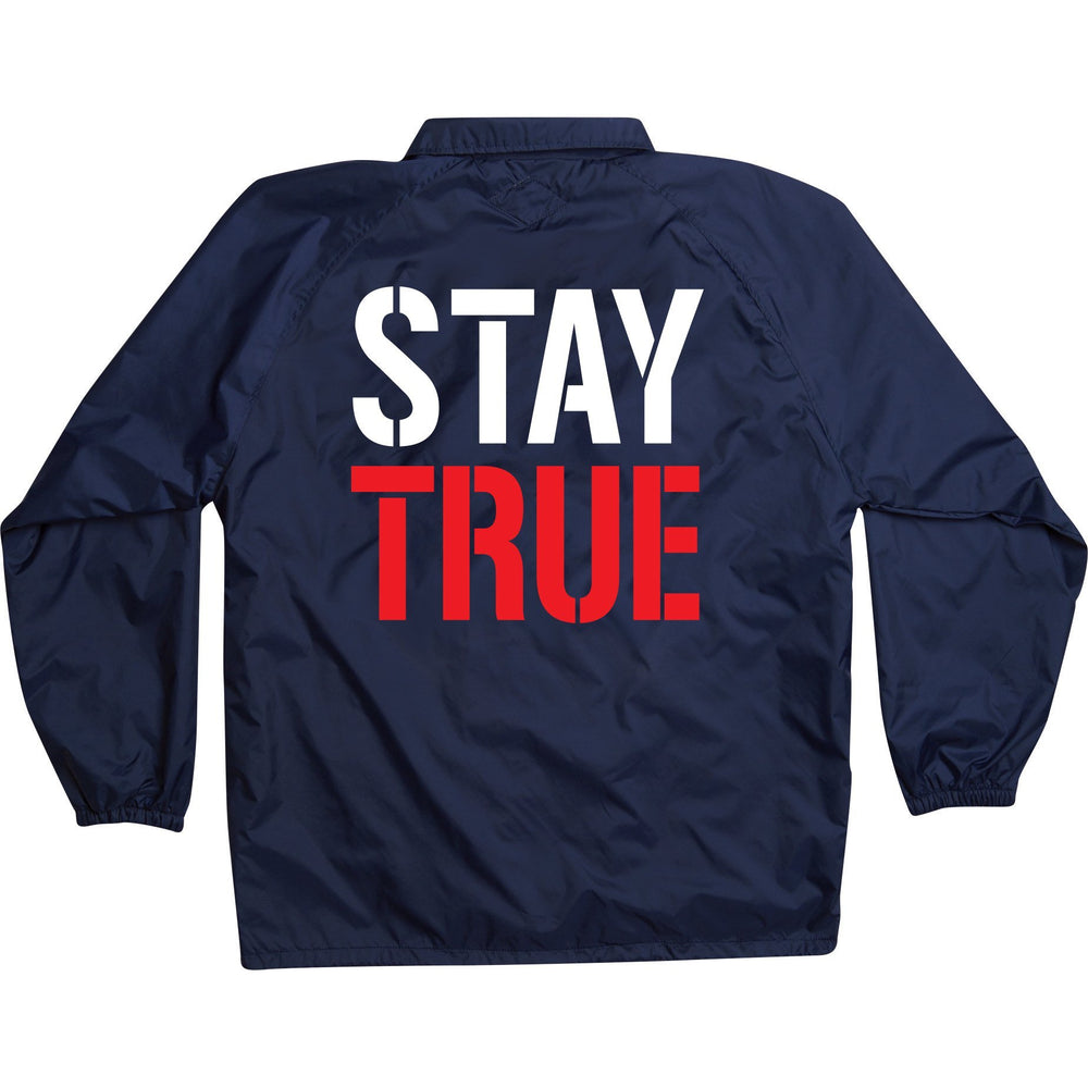 
                  
                    Stay True - Navy Coaches Jacket
                  
                