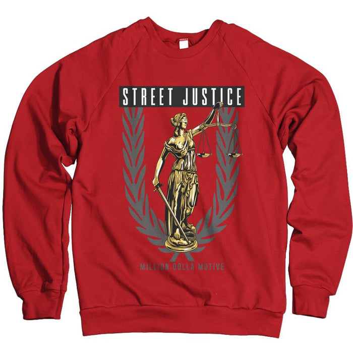 Street Justice - Red Crewneck Sweatshirt