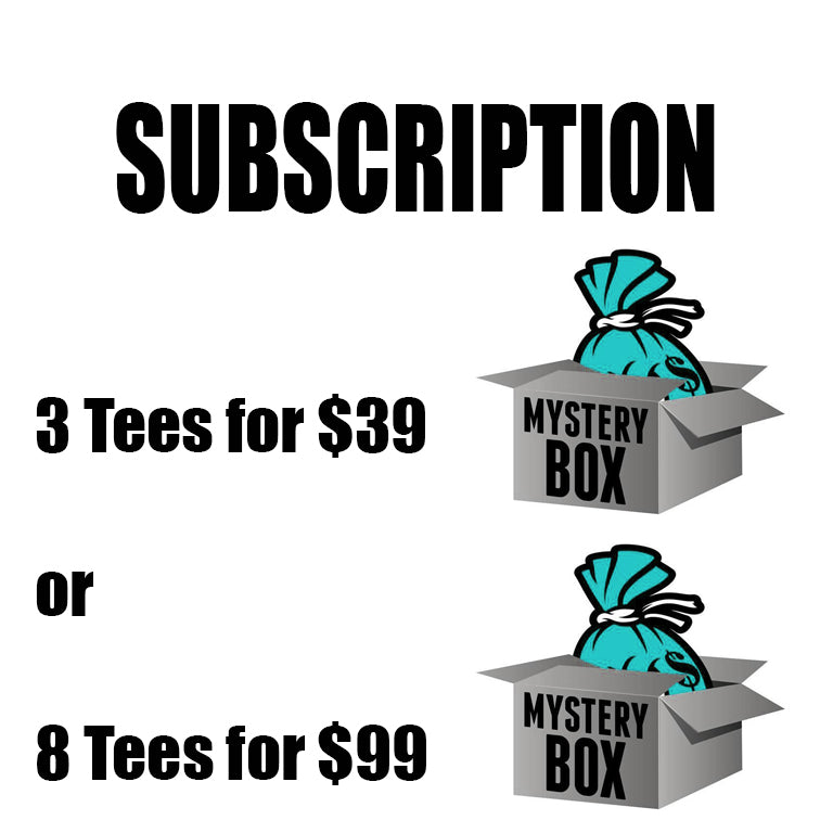 Subscription Mystery T-Shirt Box T-Shirt Million Dolla Motive 