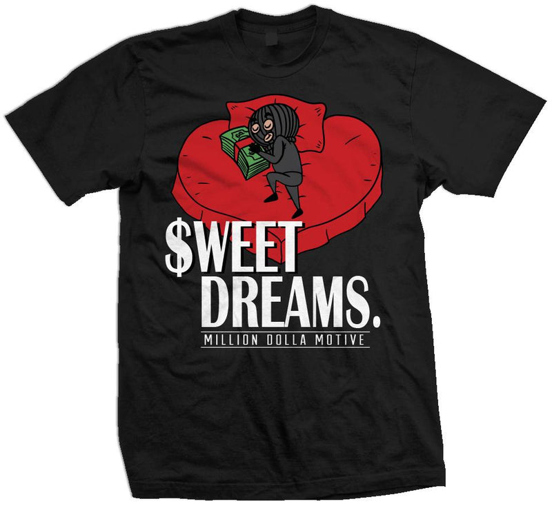 Sweet Money Dreams - Black T-Shirt T-Shirt Million Dolla Motive 